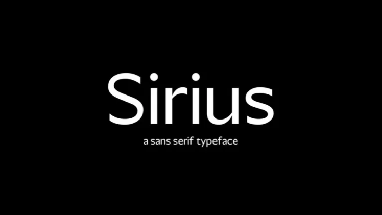 Sirius font