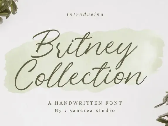 Britney Collection Handwritten font