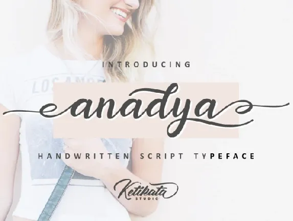 Anadya Handwritten Script font