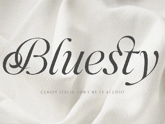 Bluesty font