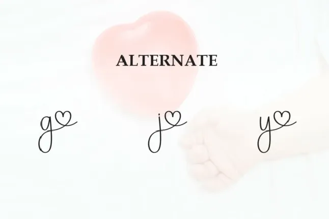 Babylove Script font