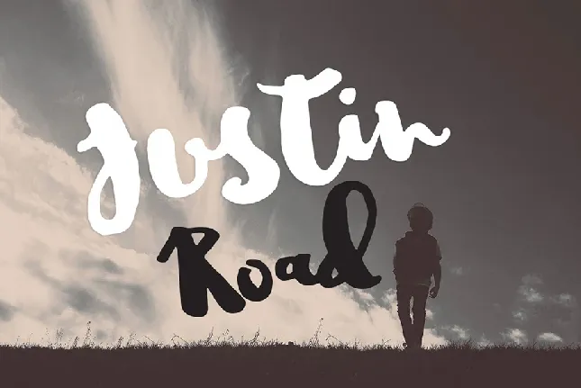 Justin Road Free font