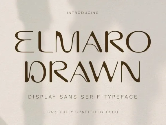 Elmaro Drawn font