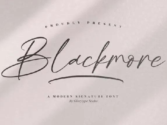 Blackmore font