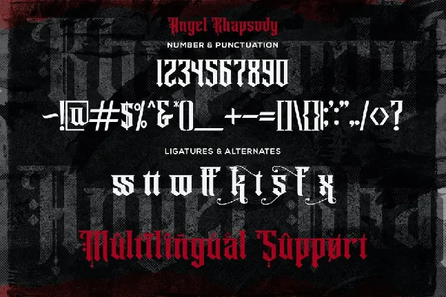 Angel rhapsody font