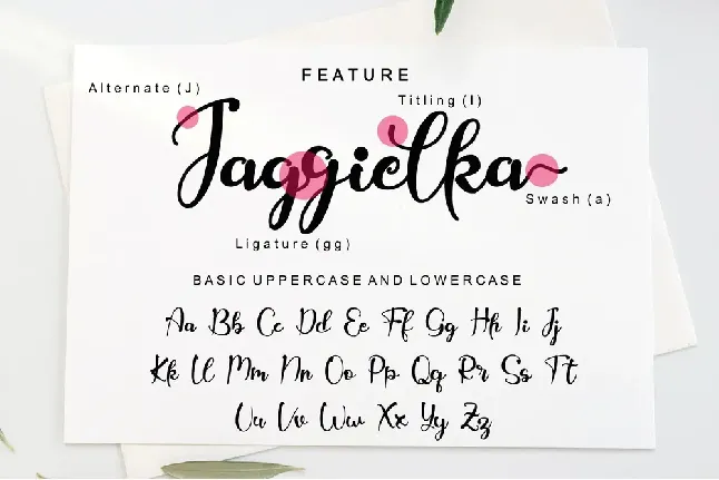 Jaggielka - Personal Use font