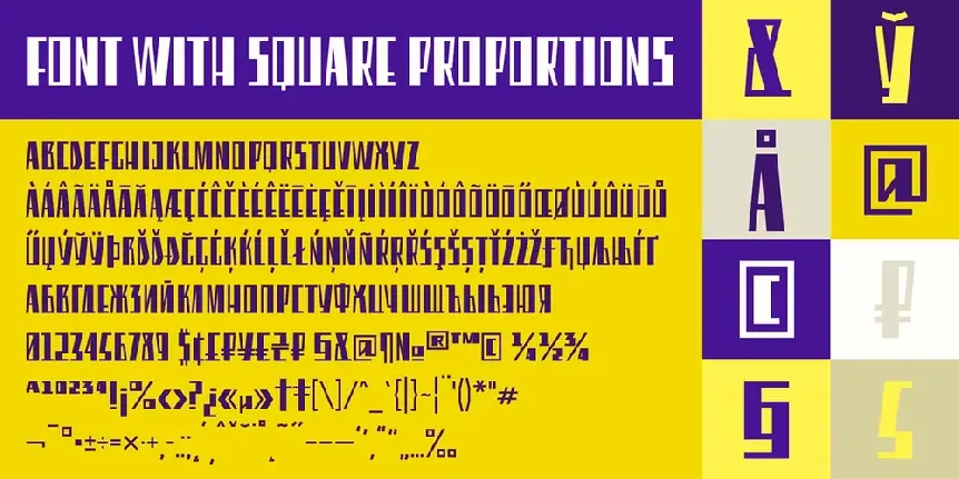 Eleventh Square font