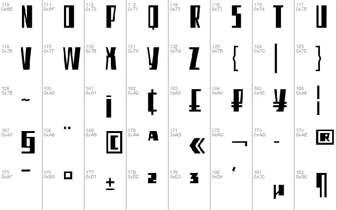 Eleventh Square font