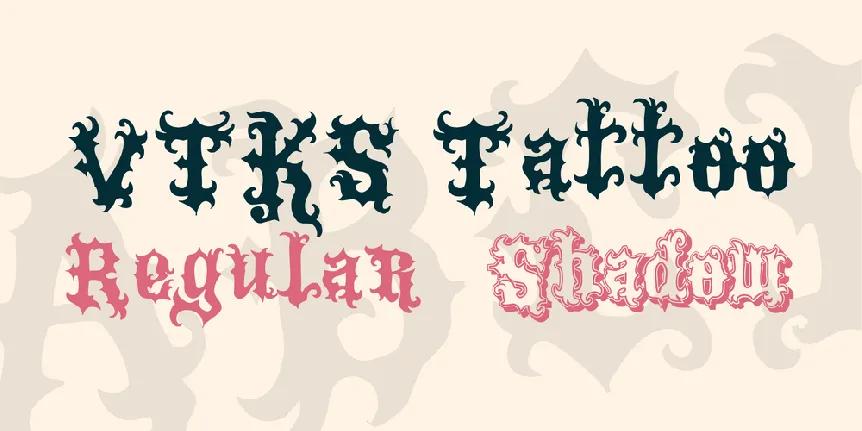 VTKS Tattoo font