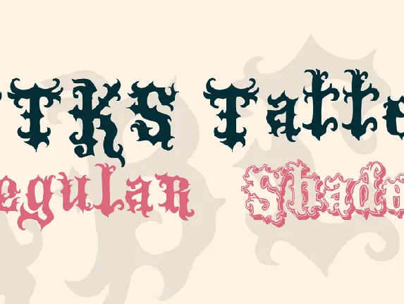 VTKS Tattoo font