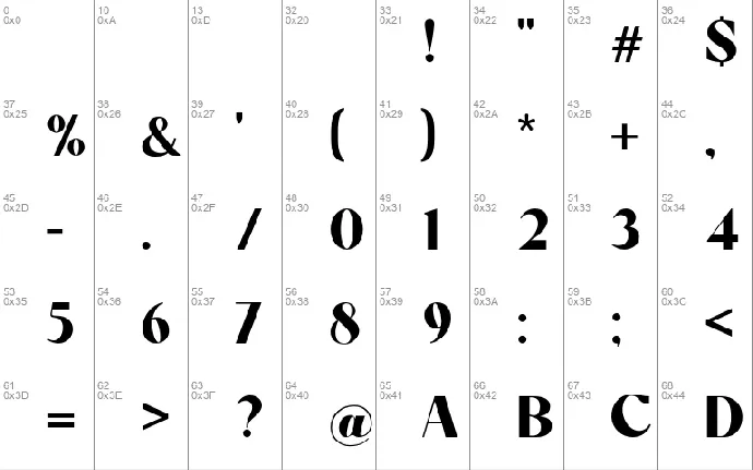 Switchyard font