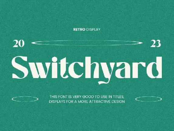 Switchyard font