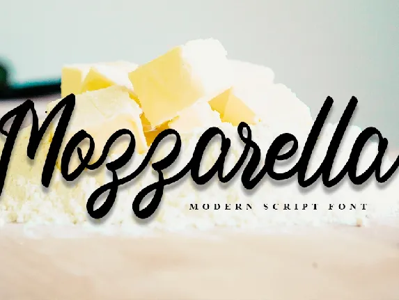 Mozzarella font