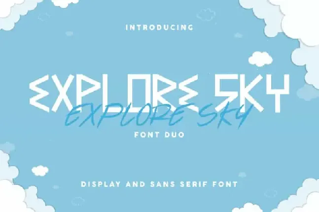 Explore Sky Duo Family font