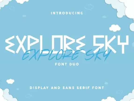 Explore Sky Duo Family font