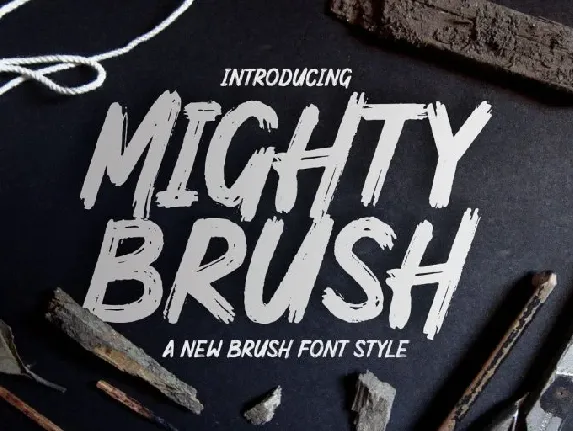 Mighty Brush font