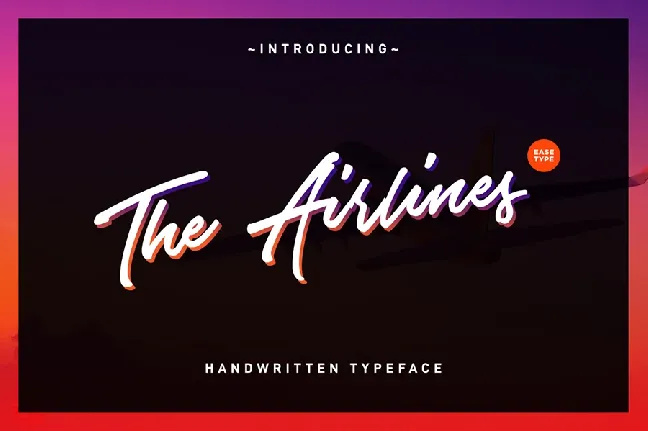 Airlines Script Free font