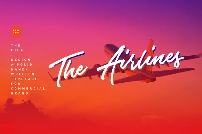 Airlines Script Free font