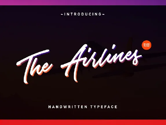 Airlines Script Free font