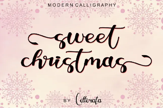 sweet christmas - Personal Use font