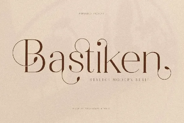 Bastiken font