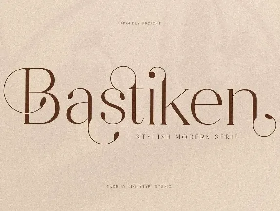 Bastiken font