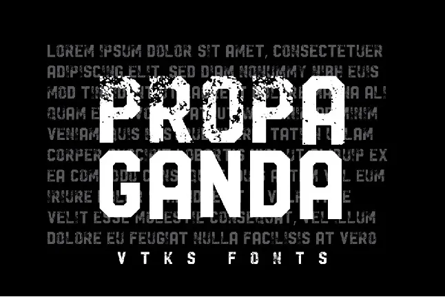 Vtks Propaganda font