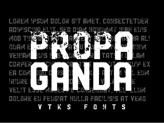 Vtks Propaganda font