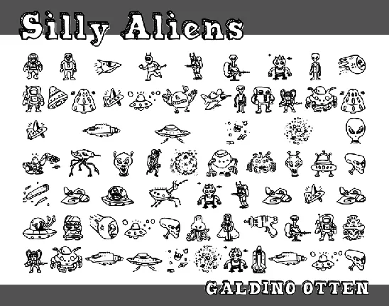 Silly Aliens font