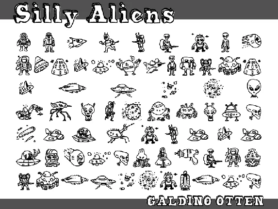 Silly Aliens font