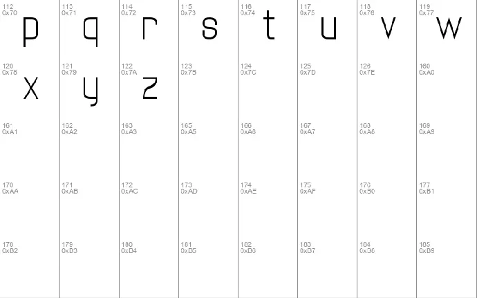 twenty-one font