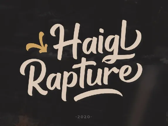 Haigl Rapture Bold Script font