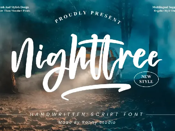 Nightree font