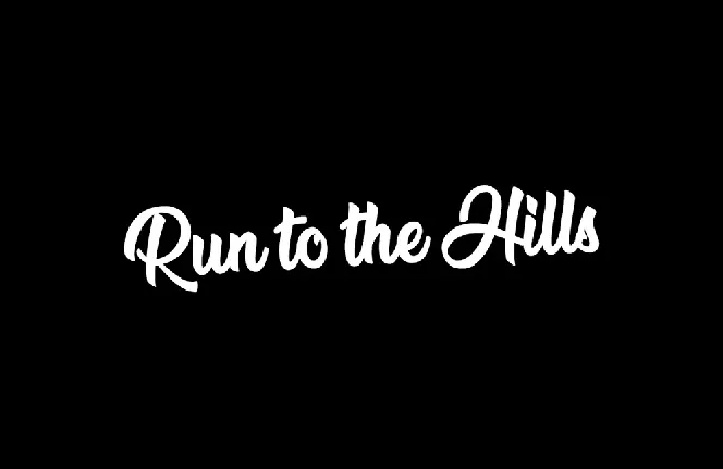 Run to the Hills font