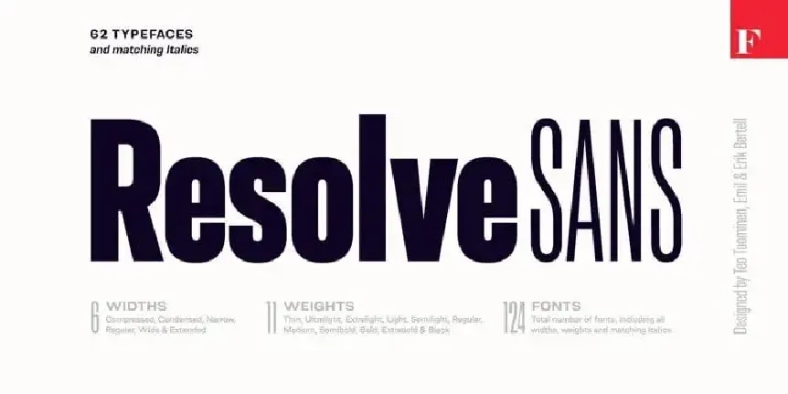 Resolve Sans Serif Demo font