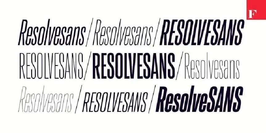 Resolve Sans Serif Demo font