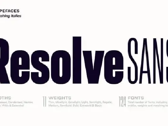 Resolve Sans Serif Demo font