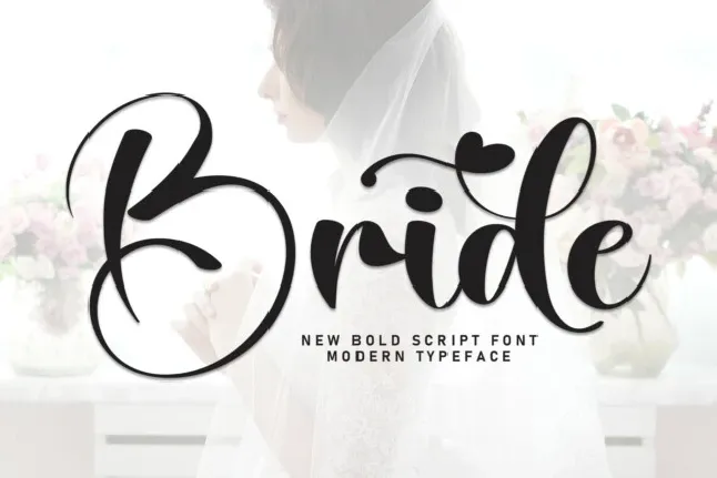 Bride Script font