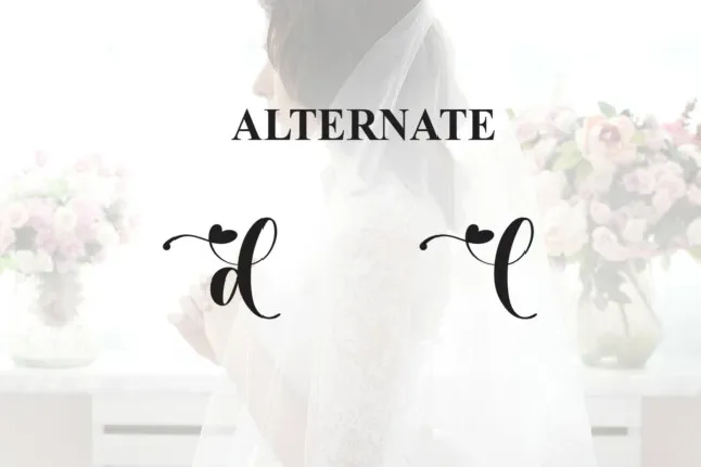 Bride Script font