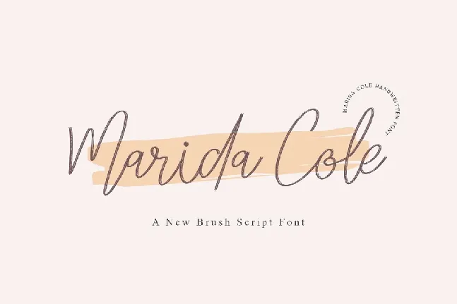 Marida Cole font