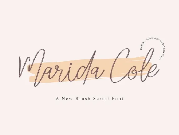 Marida Cole font