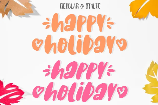 Happy Holiday font