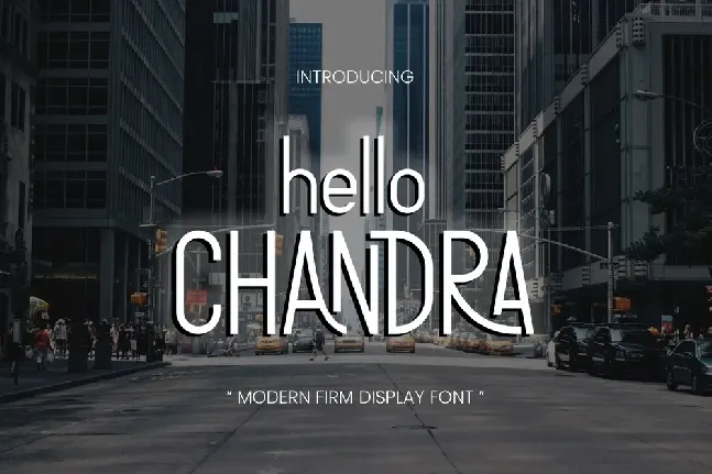 HELLO CHANDRA font