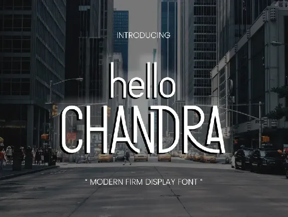 HELLO CHANDRA font