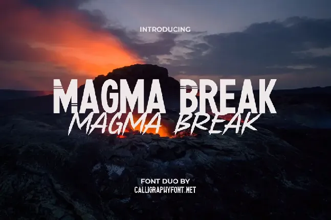 Magma Break font