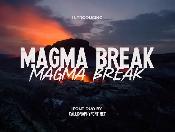 Magma Break font