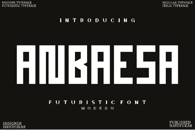 Anbaesa font