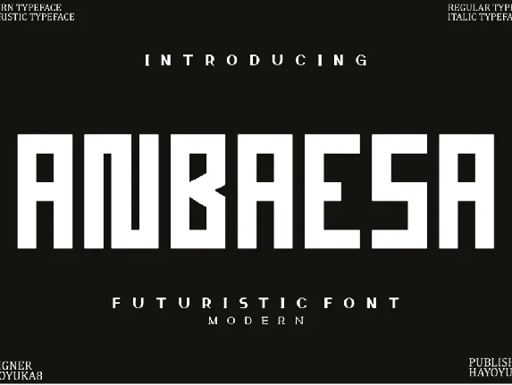 Anbaesa font