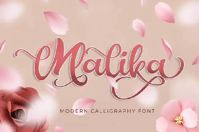 Malika Script font