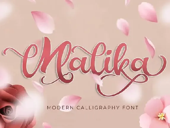 Malika Script font